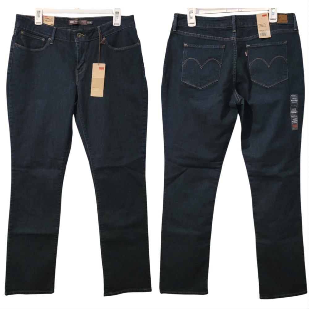 Levi's Women's Straight Leg Jeans - Dark Blue